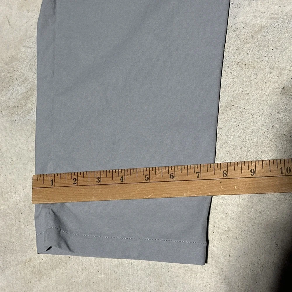 Mugsy Pants Men's Jacks Golf Gray Performance Tech Chino Size 36x30 Actual 36x32 - Picture 6 of 10